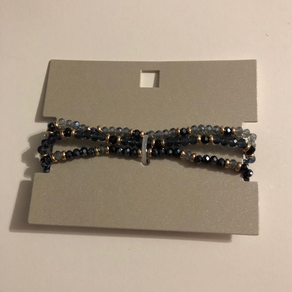 Blue Elastic Bracelets - Picture 1 of 3
